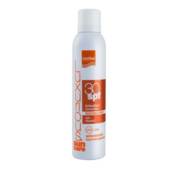 Intermed Luxurious Suncare Antioxidant Sunscreen Invisible Spray SPF 30 Με Βιταμίνη C
