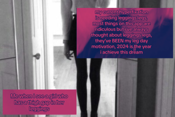 Legging legs: Στο TikTok, τα κορίτσια μαθαίνουν ότι δεν μπορούν να φορέσουν κολάν, αν δεν έχουν thigh gap
