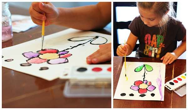 watercoloring