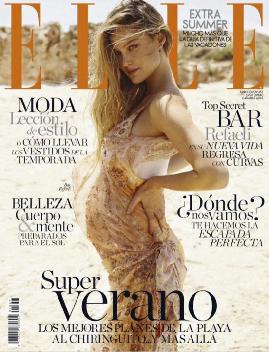 Bar-Refaeli-Pregnant-ELLE-Spain-June-2016-Cover-Photoshoot01